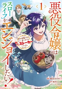 Cover Akuyaku Reijou wa Slow Life o Enjoy Shitai!: Yatto Kon’yaku Hakisareta no ni, Daini Ouji ga Meccha Stalker Shitekurun desu kedo