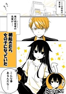 Cover Mendoku Sagari Danshi Koukousei ga Asa Okitara Onnanoko ni Natteita Hanashi