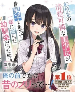 Cover Tenkou-saki no Seiso Karen na Bishoujo ga, Mukashi Danshi to Omotte Issho ni Asonda Osananajimi datta Ken